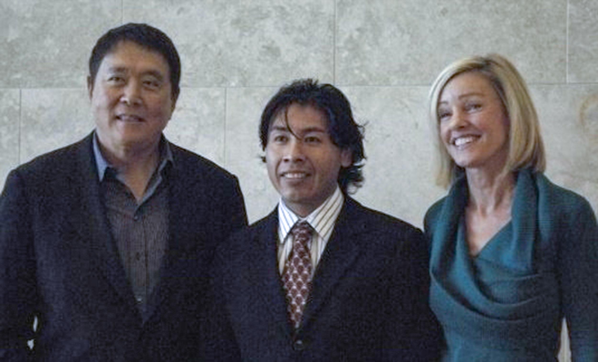 Lery Miza with Robert Kiyosaki and Kim Kiyosaki